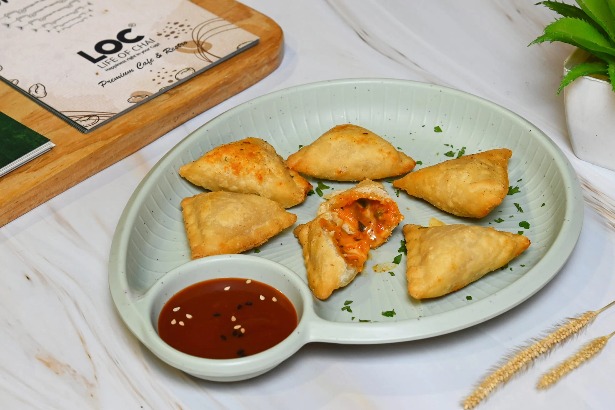 Cheese Pizza Samosa